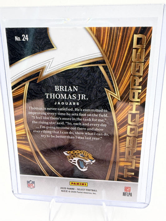 2025 Panini Select #24 Brian Thomas Jr. Turbocharged