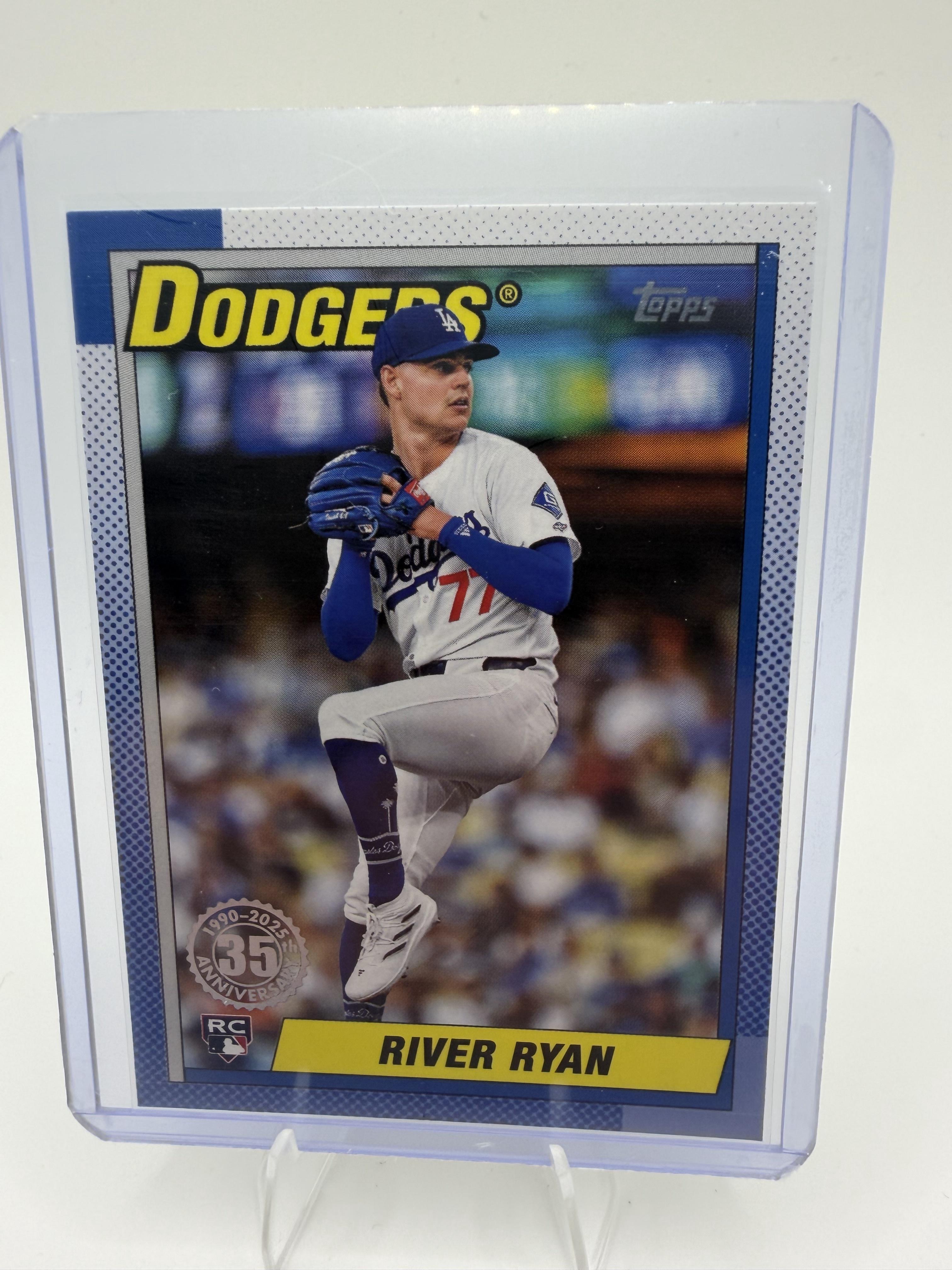 2025 Topps #T90-49 River Ryan 1990 Topps Baseball 35th Anniversary (Series One)