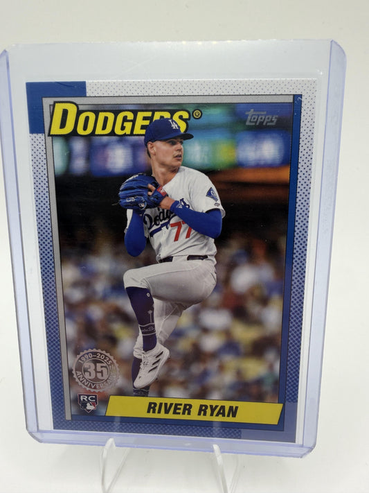 2025 Topps #T90-49 River Ryan 1990 Topps Baseball 35th Anniversary (Series One)