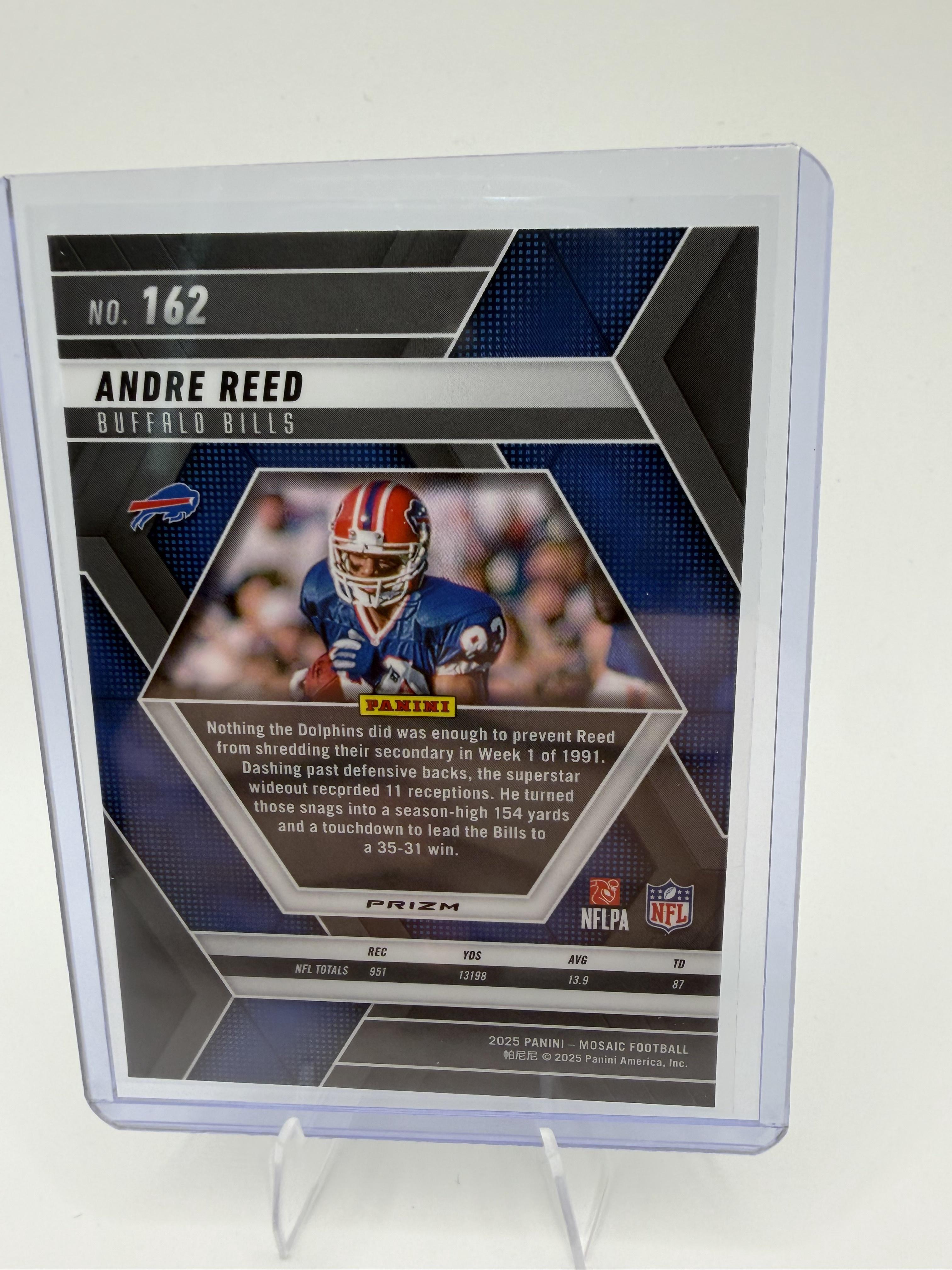 2025 Panini Mosaic #162 Andre Reed Purple Scope