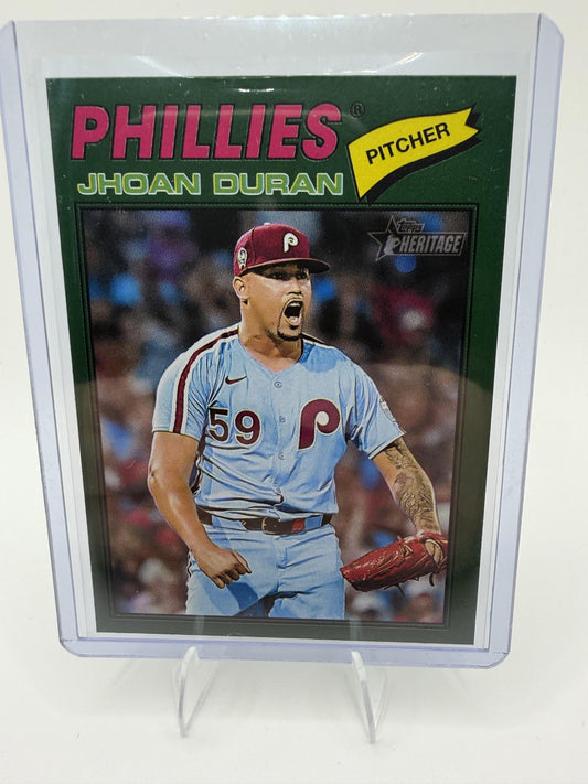 2026 Topps Heritage #14 Jhoan Duran Dark Green