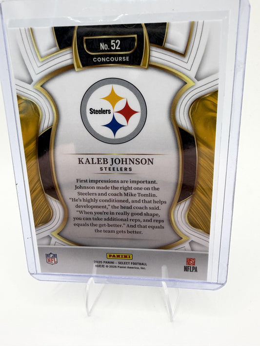 2025 Panini Select #52 Kaleb Johnson
