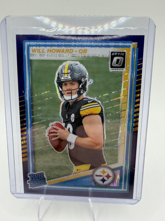 2025 Donruss Optic #233 Will Howard Blue
