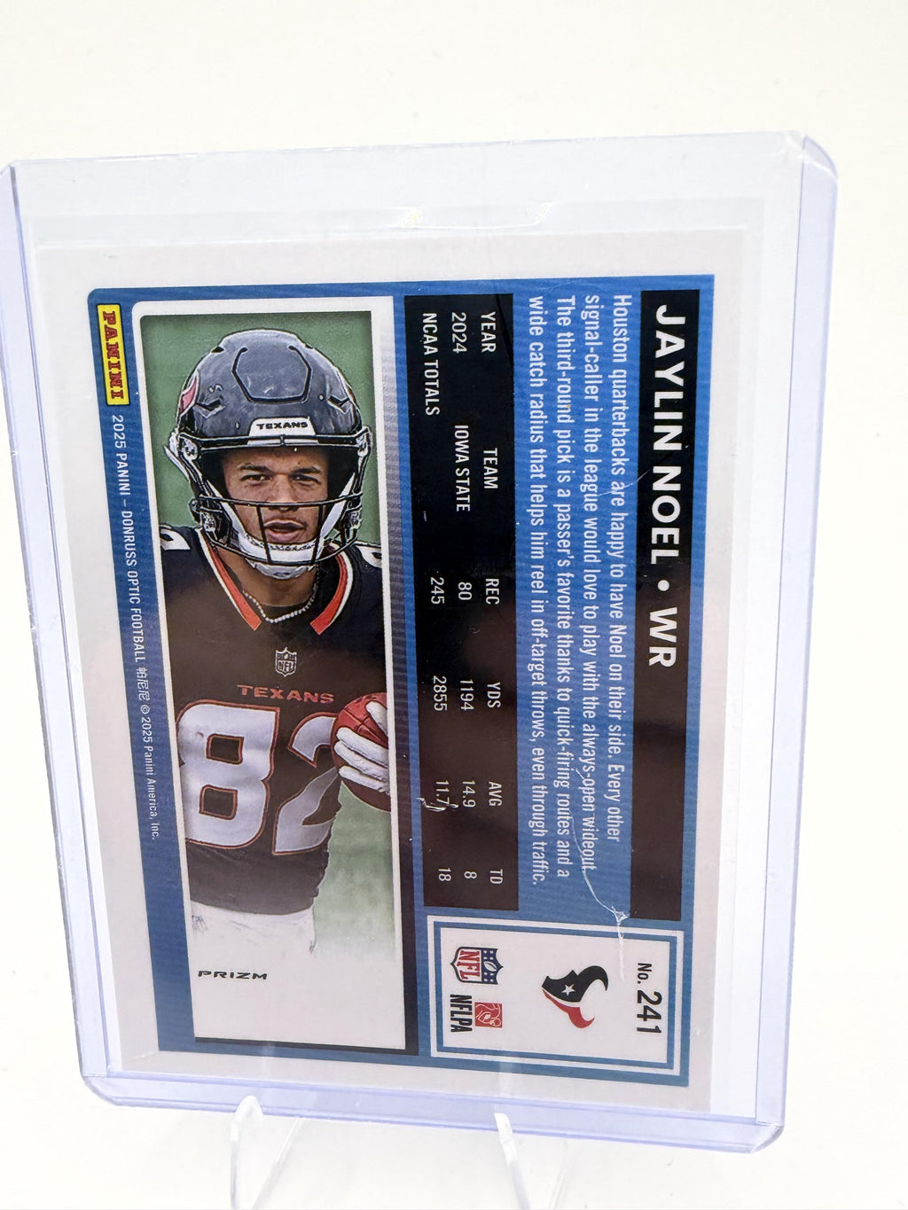 2025 Donruss Optic #241 Jaylin Noel Holo