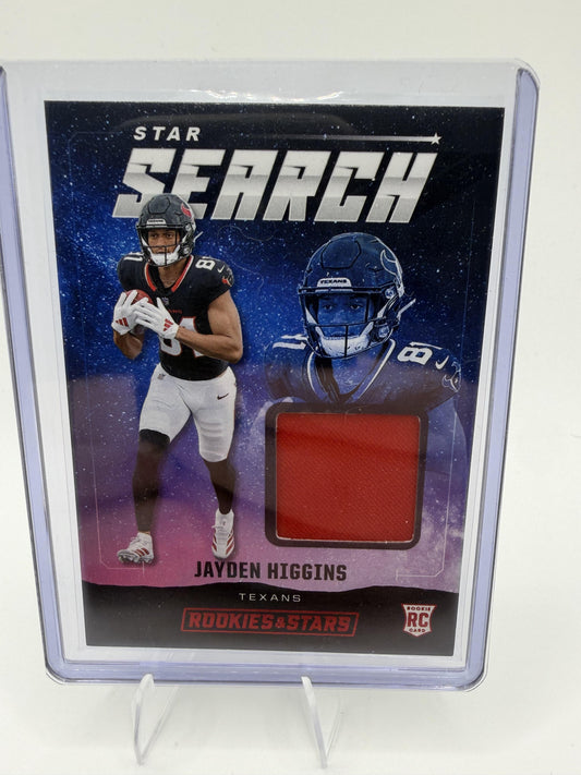 2025 Panini Rookies & Stars #SS-JHS Jayden Higgins Star Search