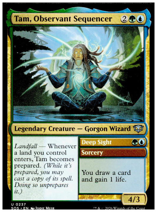 Tam Observant Sequencer 0237 SOS 2026 MTG Rare Gorgon Wizard Strixhaven NM