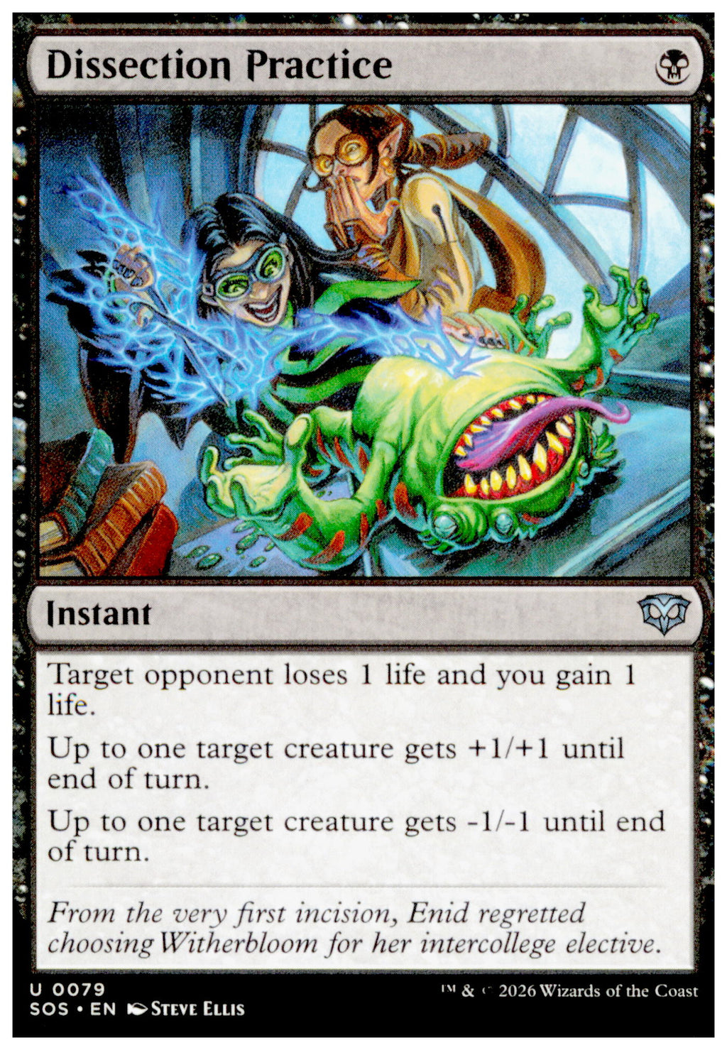 Dissection Practice 0079 SOS 2026 MTG Uncommon Instant Secrets of Strixhaven NM
