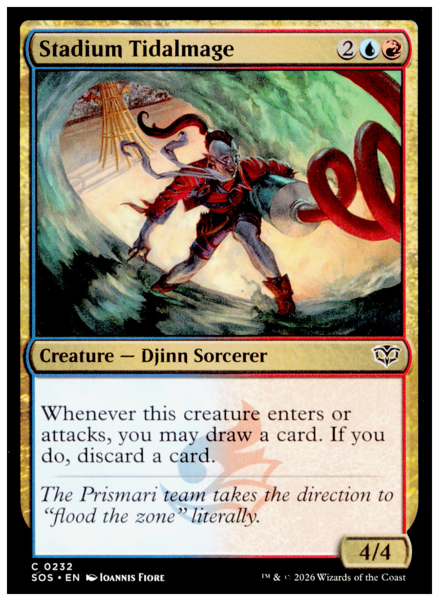 Stadium Tidalmage 0232 SOS 2026 MTG Djinn Sorcerer Secrets of Strixhaven
