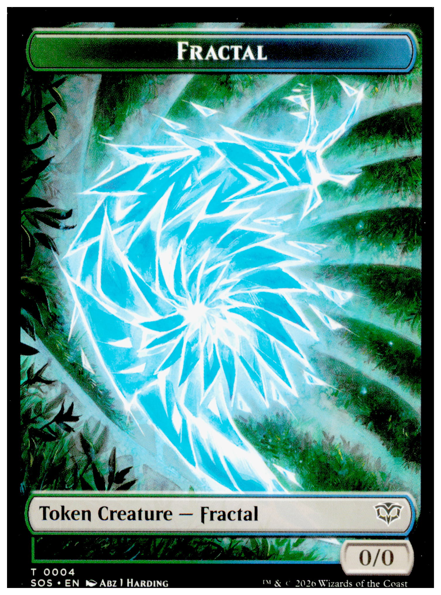 MTG Secrets of Strixhaven Token Lot Elemental T0002 Fractal T0004 SOS 2026 NM