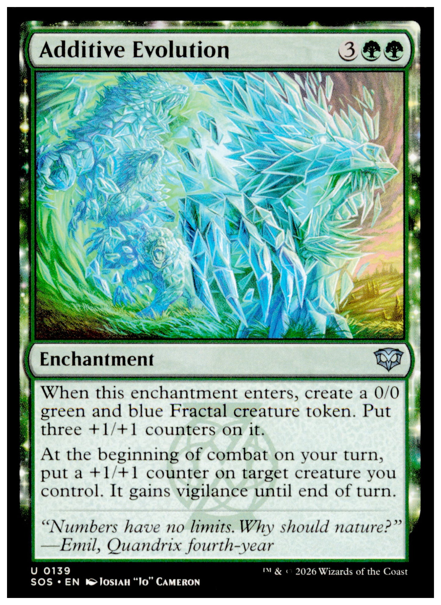Additive Evolution 0139 SOS 2026 MTG Enchantment Secrets of Strixhaven NM