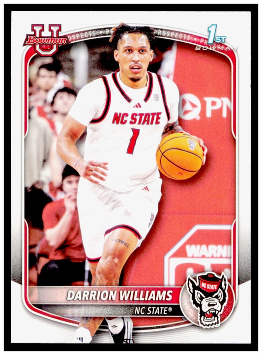 2025-26 Bowman #BPP-36 Darrion Williams Prospects