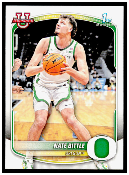 2025-26 Bowman #BPP-88 Nate Bittle Prospects Card