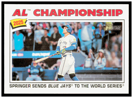 2026 Topps Heritage AL Champions Card Toronto Blue Jays #276