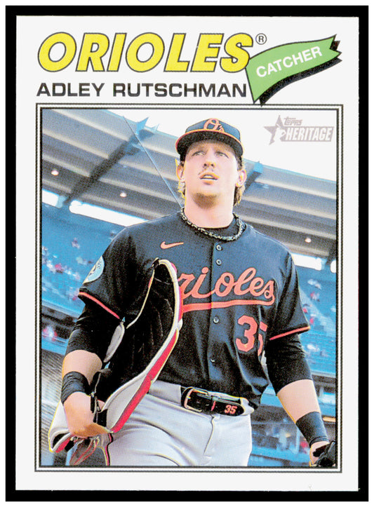2026 Topps Heritage Adley Rutschman Card Baltimore Orioles #180