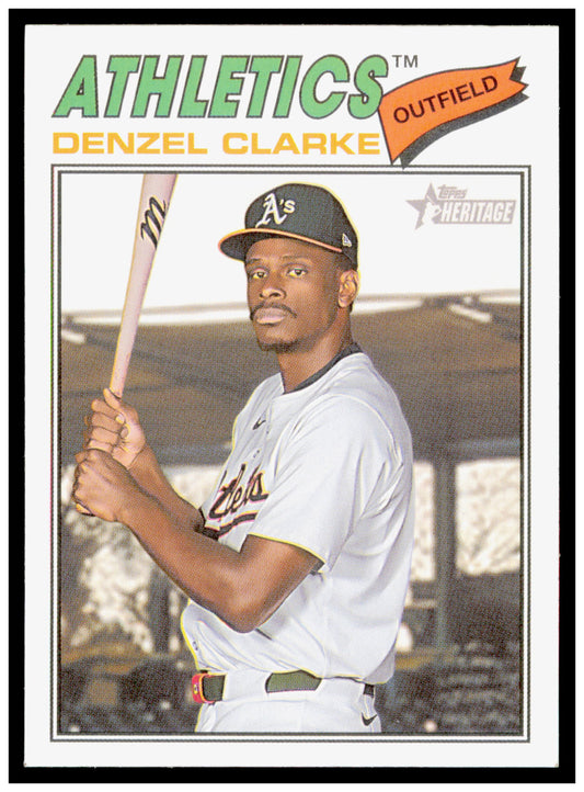 2026 Topps Heritage Denzel Clarke Card Athletics #324