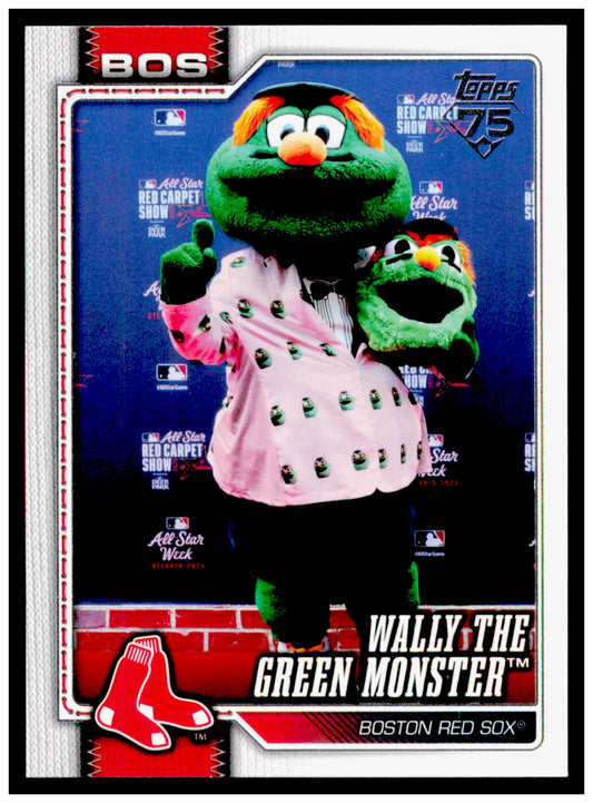 2026 Topps Wally the Green Monster Card Mascots Boston Red Sox #M-2