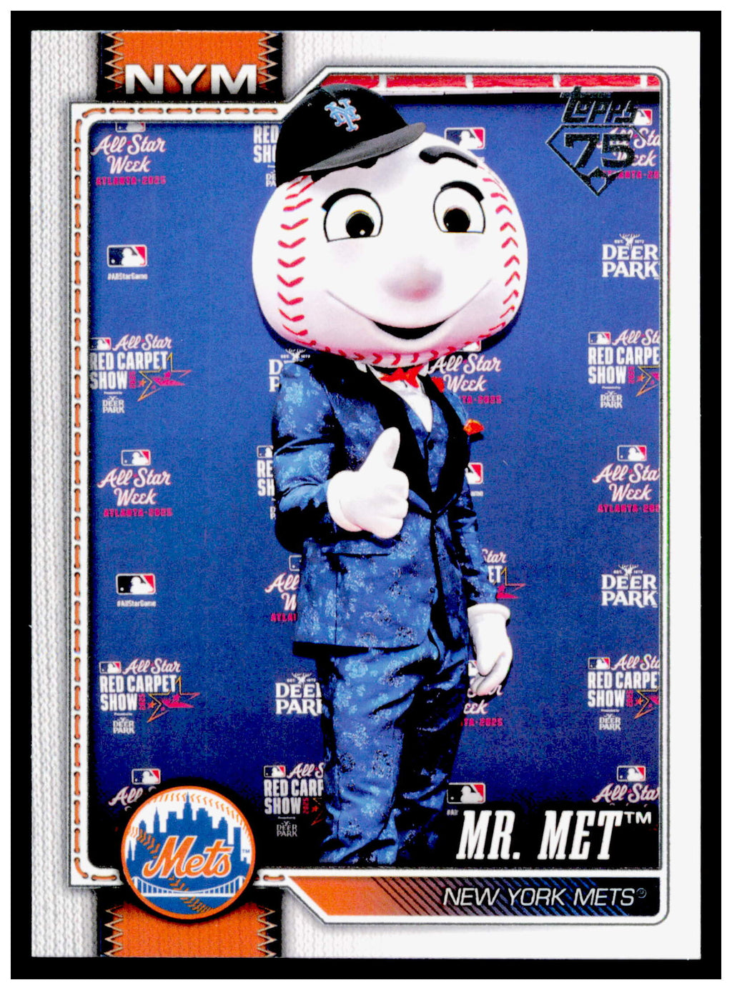 2026 Topps Mr. Met Card Mascots New York Mets #M-11