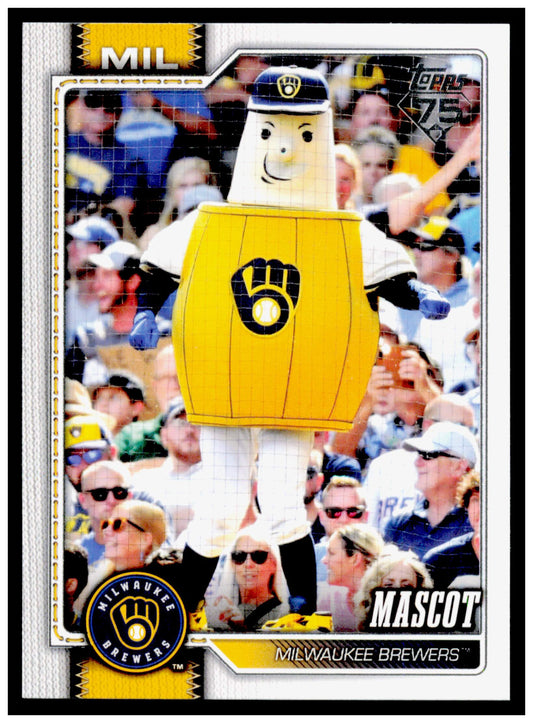 2026 Topps Barrelman Card Mascots Milwaukee Brewers #M-27