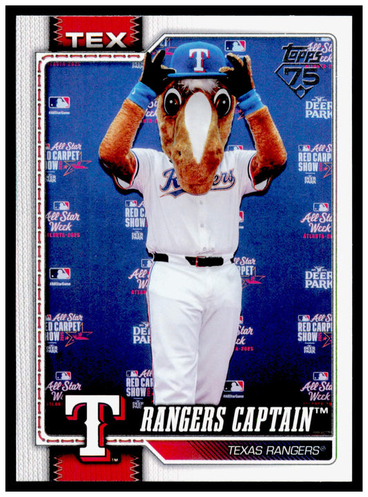 2026 Topps Rangers Captain Card Mascots Texas Rangers #M-12