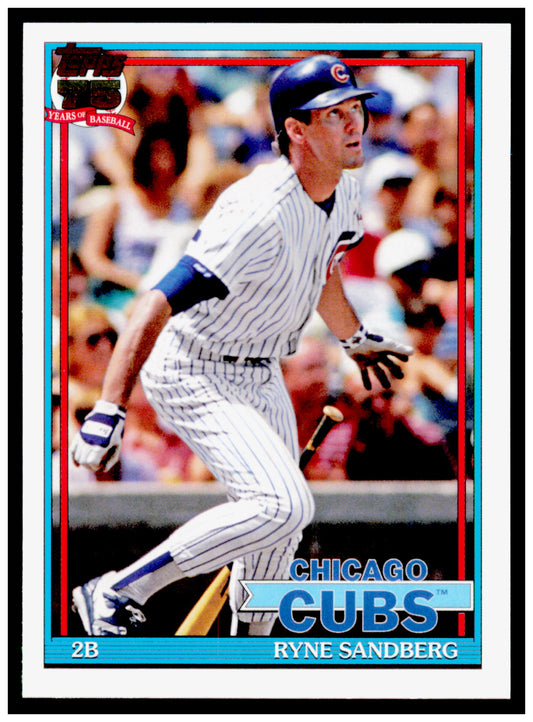 2026 Topps Ryne Sandberg Card 1991 Topps Baseball 35th Anniversary Cubs #T91-25