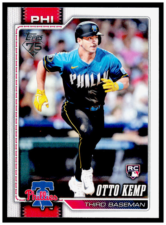 2026 Topps Otto Kemp Card RC Philadelphia Phillies #187