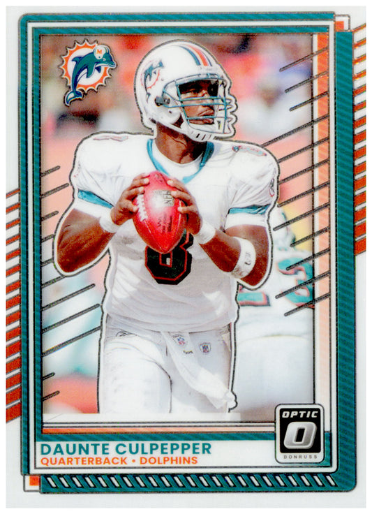 2025 Donruss Optic Daunte Culpepper Card Miami Dolphins #60