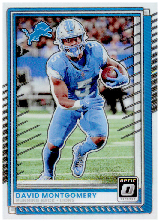 2025 Donruss Optic David Montgomery Card Detroit Lions #117