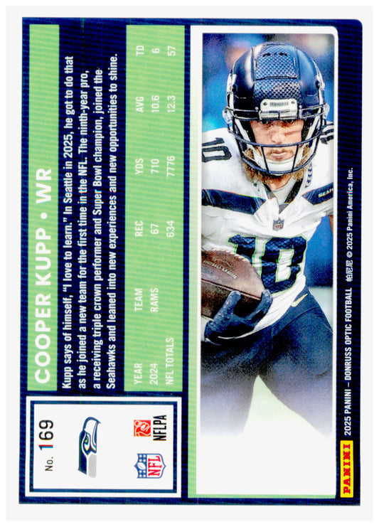 2025 Donruss Optic Cooper Kupp Card Seattle Seahawks #169