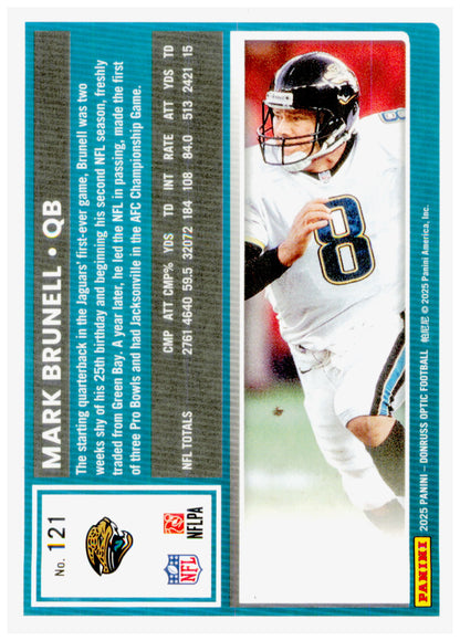 2025 Donruss Optic Mark Brunell Card Jacksonville Jaguars #121