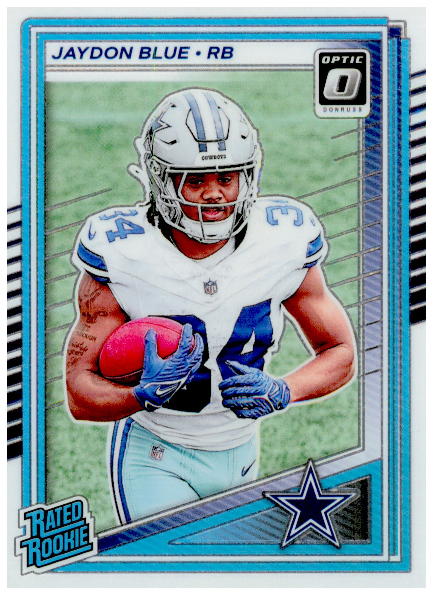 2025 Donruss Jaydon Blue Card Optic Rated Rookies RC  Cowboys #308