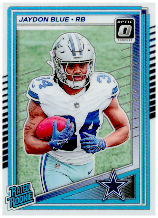 2025 Donruss Jaydon Blue Card Optic Rated Rookies RC  Cowboys #308