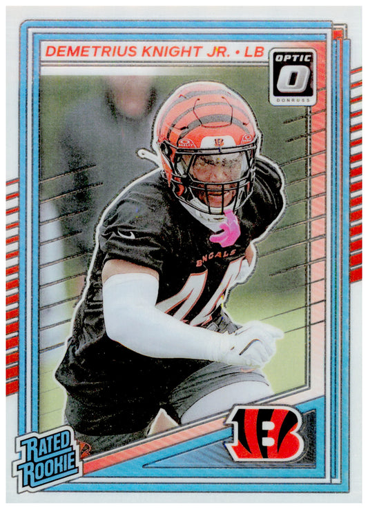 2025 Donruss Demetrius Knight Jr. Card Optic Rated Rookies