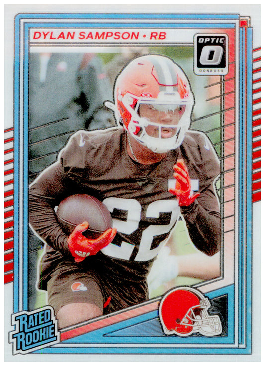 2025 Donruss Optic Dylan Sampson Card RC Cleveland Browns #238