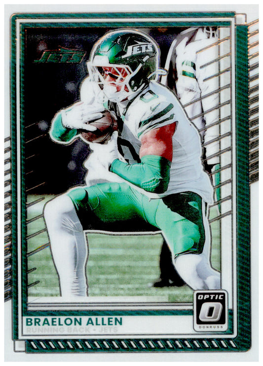 2025 Donruss Optic Braelon Allen Card New York Jets #175