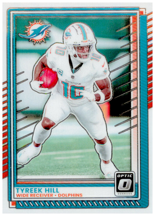 2025 Donruss Optic Tyreek Hill Card Miami Dolphins #150