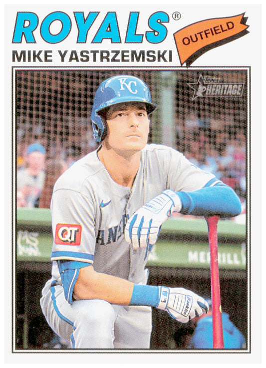 2026 Topps Heritage Mike Yastrzemski Card Kansas City Royals #63