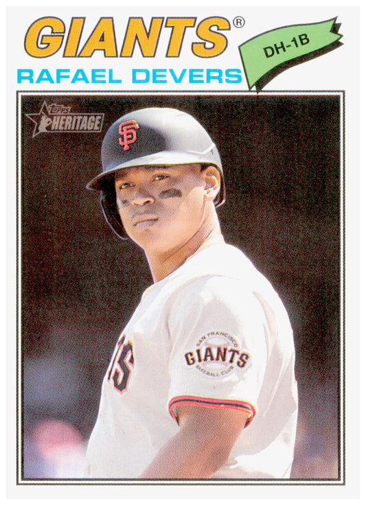 2026 Topps Heritage Rafael Devers Card San Francisco Giants #62