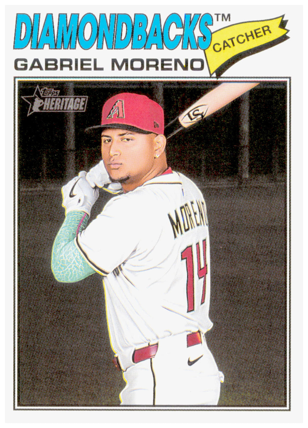 2026 Topps Heritage Gabriel Moreno Card Arizona Diamondbacks #361