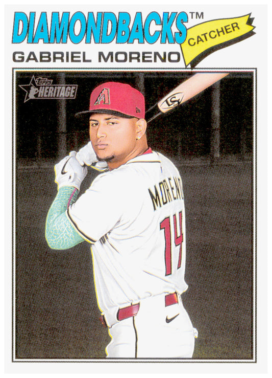 2026 Topps Heritage Gabriel Moreno Card Arizona Diamondbacks #361
