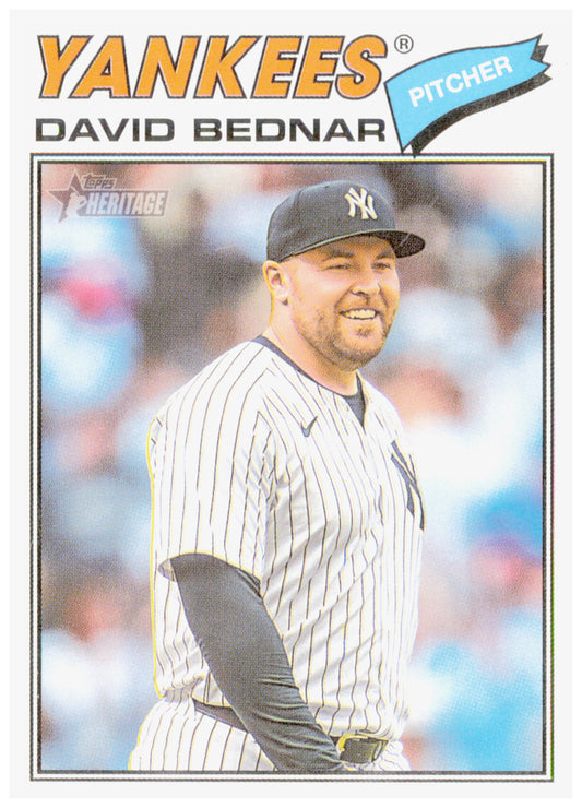 2026 Topps Heritage David Bednar Card New York Yankees #207