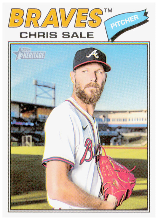 2026 Topps Heritage Chris Sale Card Atlanta Braves #278