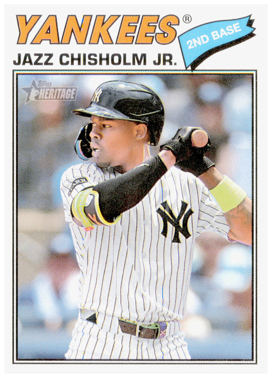 2026 Topps Heritage Jazz Chisholm Jr. Card New York Yankees #196