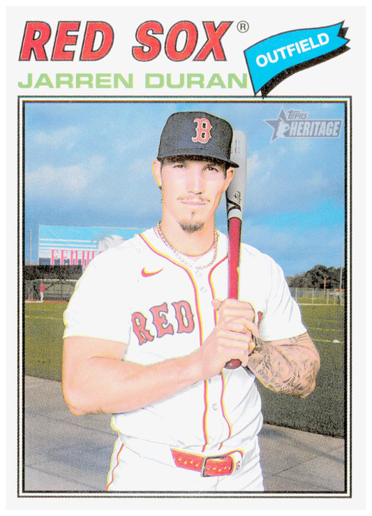 2026 Topps Heritage Jarren Duran Card Boston Red Sox #15