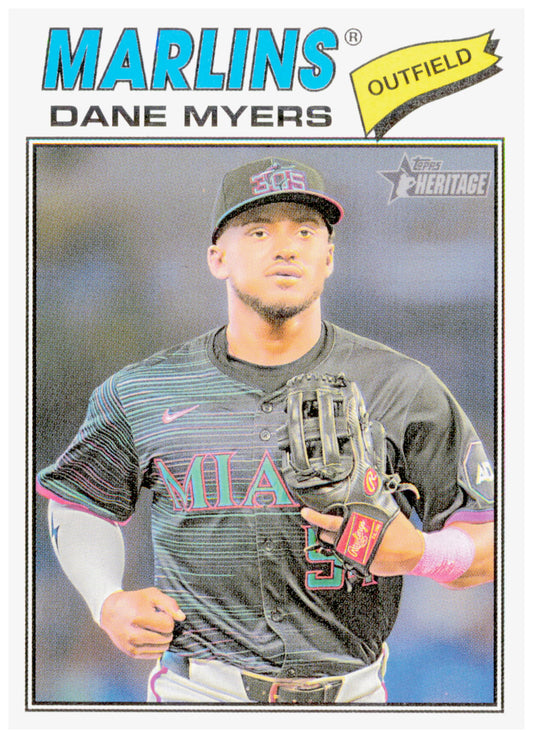 2026 Topps Heritage Dane Myers Card Miami Marlins #75