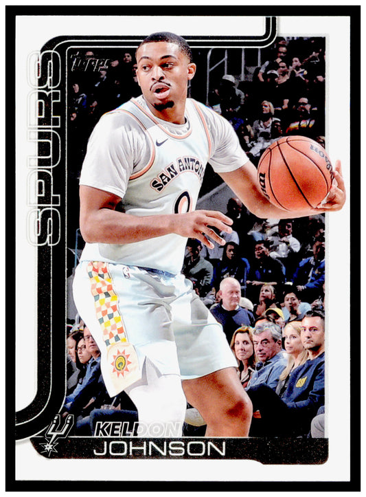 2025-26 Topps Keldon Johnson Card San Antonio Spurs #200