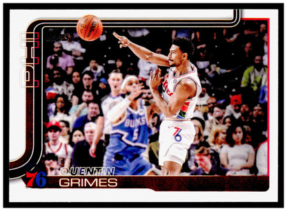 2025-26 Topps Quentin Grimes Card Philadelphia 76ers #25