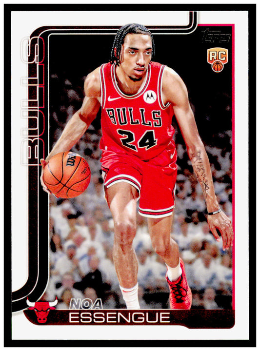 2025-26 Topps Noa Essengue Card RC Chicago Bulls #212