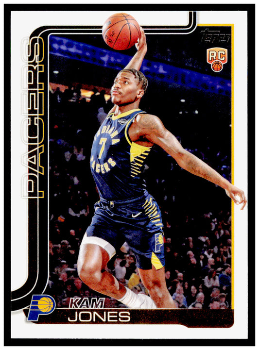 2025-26 Topps Kam Jones Card RC Indiana Pacers #239