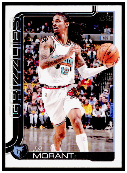 2025-26 Topps Ja Morant Card Memphis Grizzlies #182