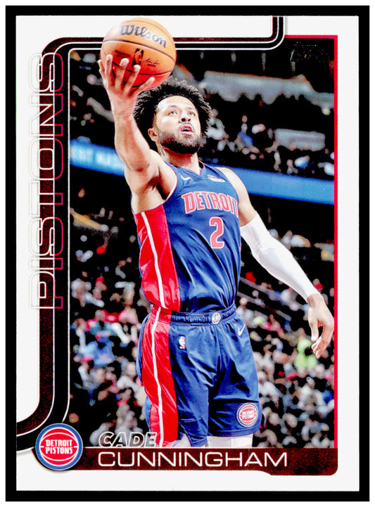 2025-26 Topps Cade Cunningham Card Detroit Pistons #40